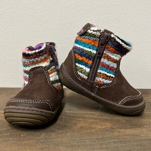 STRIDE RITE Suprize ADORA Toddler
Girl Brown Multi Color Boots 3
